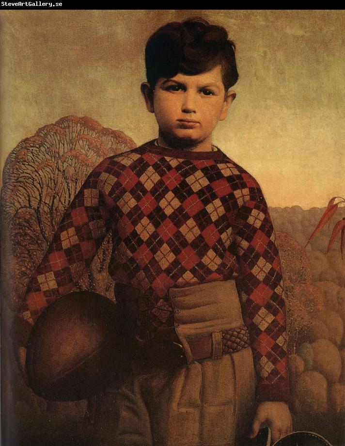 Grant Wood The Sweater of Plaid